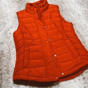 GAP Red Quilted Puffer Vest